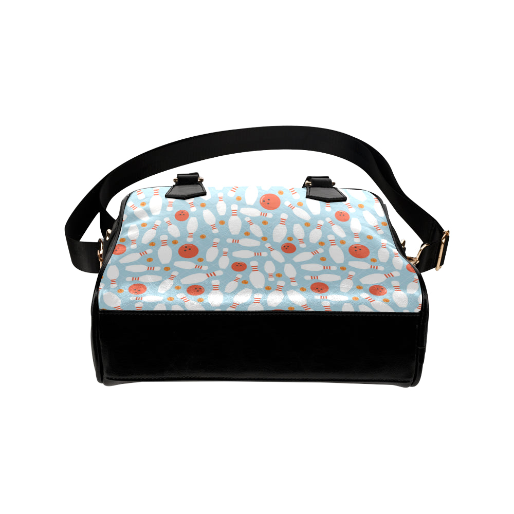 Bowling Pattern Print Design 09 Shoulder Handbag
