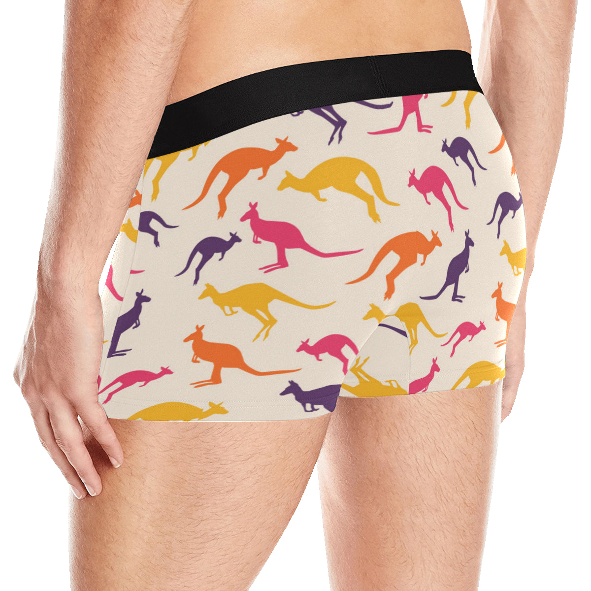 Kangaroos Pattern Print Design 01 Men's Boxer Briefs