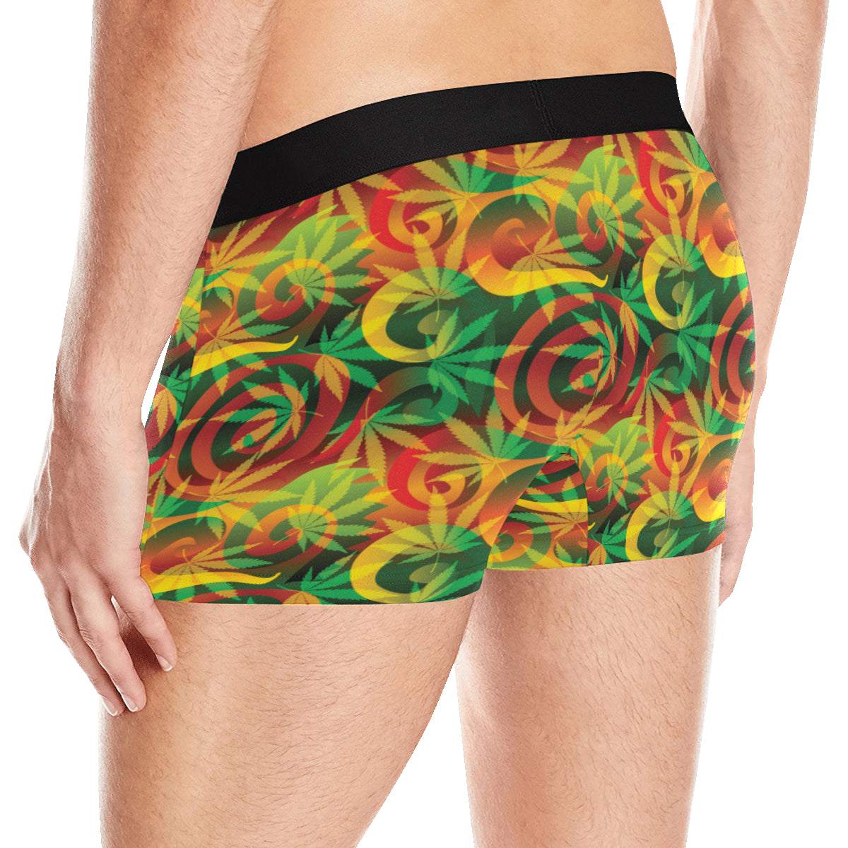 Rastafarian Pattern Print Design A01 Men's Boxer Briefs