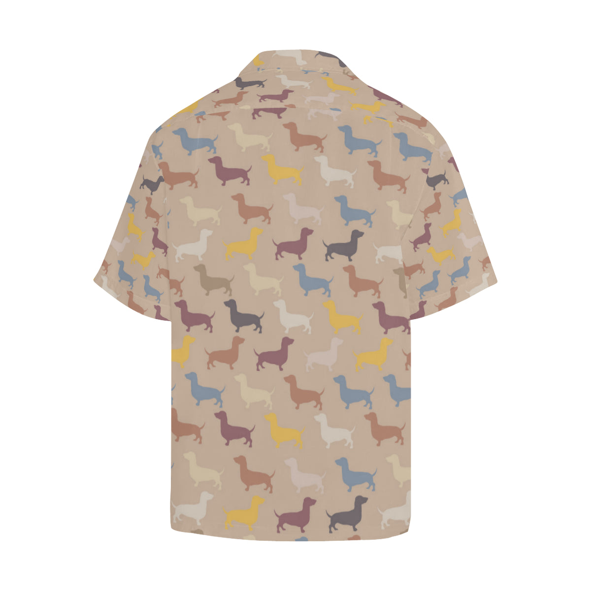 Dachshund Pattern Print Design 03 Men's Hawaiian Shirt