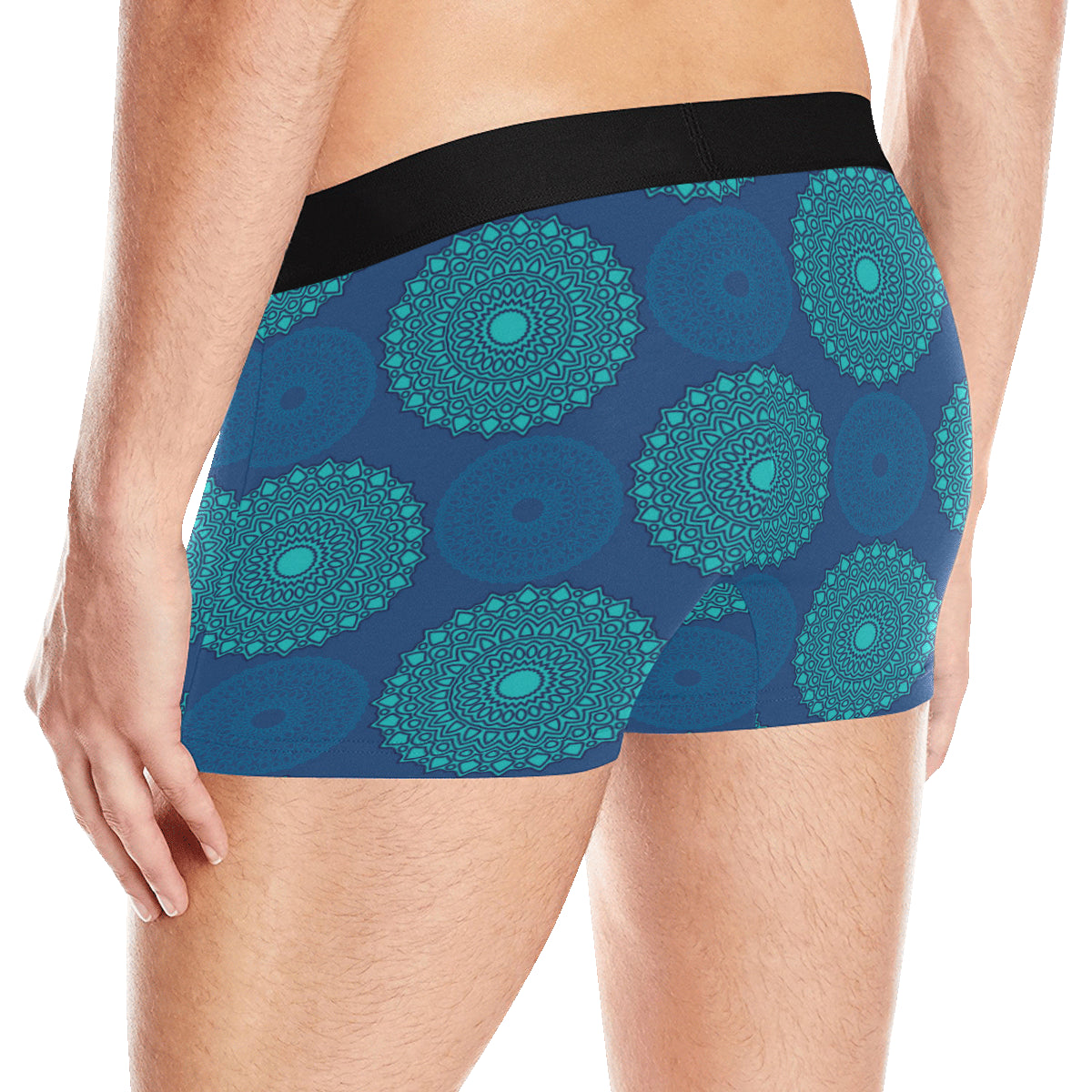 Medallion Pattern Print Design 04 Men's Boxer Briefs