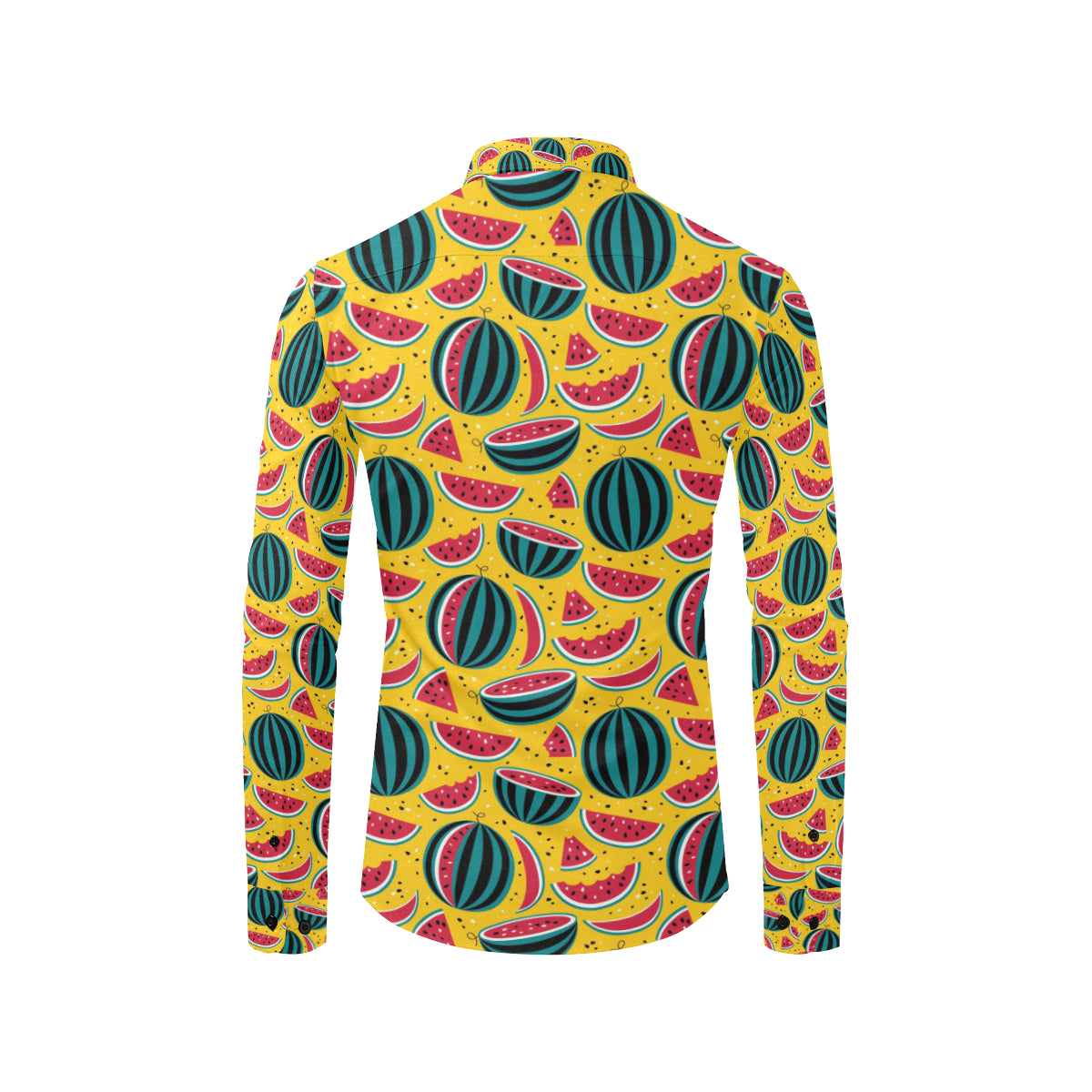 Watermelon Pattern Print Design WM02 Men's Long Sleeve Shirt