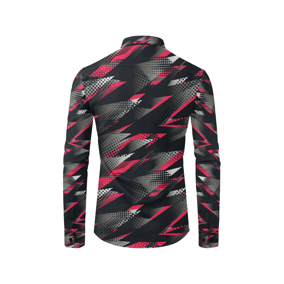 Racing Style Pattern Print Design A04 Men's Long Sleeve Shirt