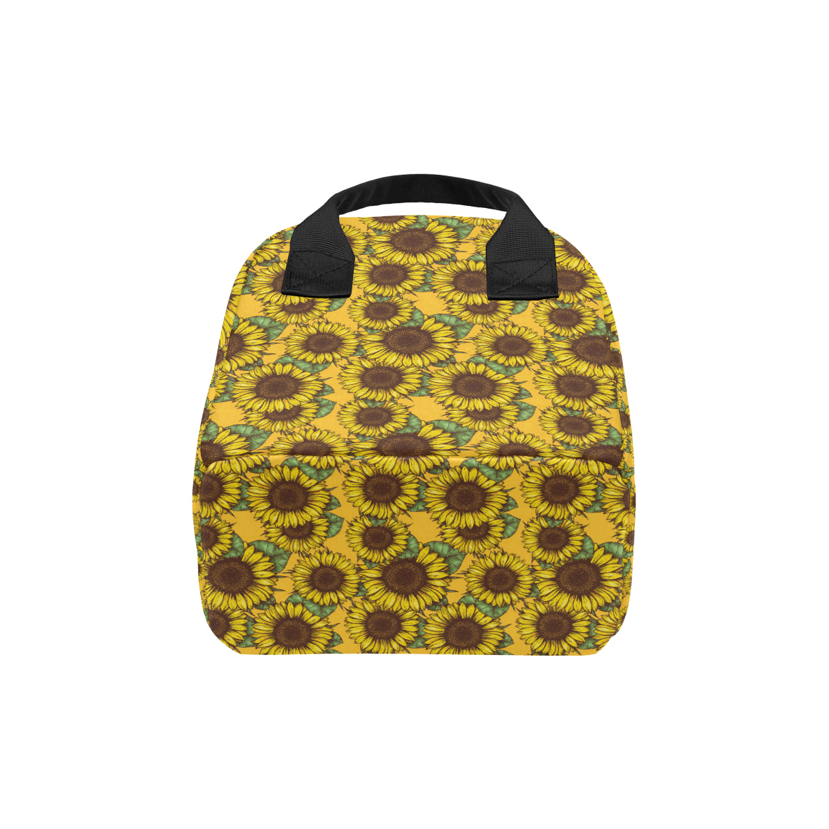 Sunflower Pattern Print Design SF04 Insulated Lunch Bag