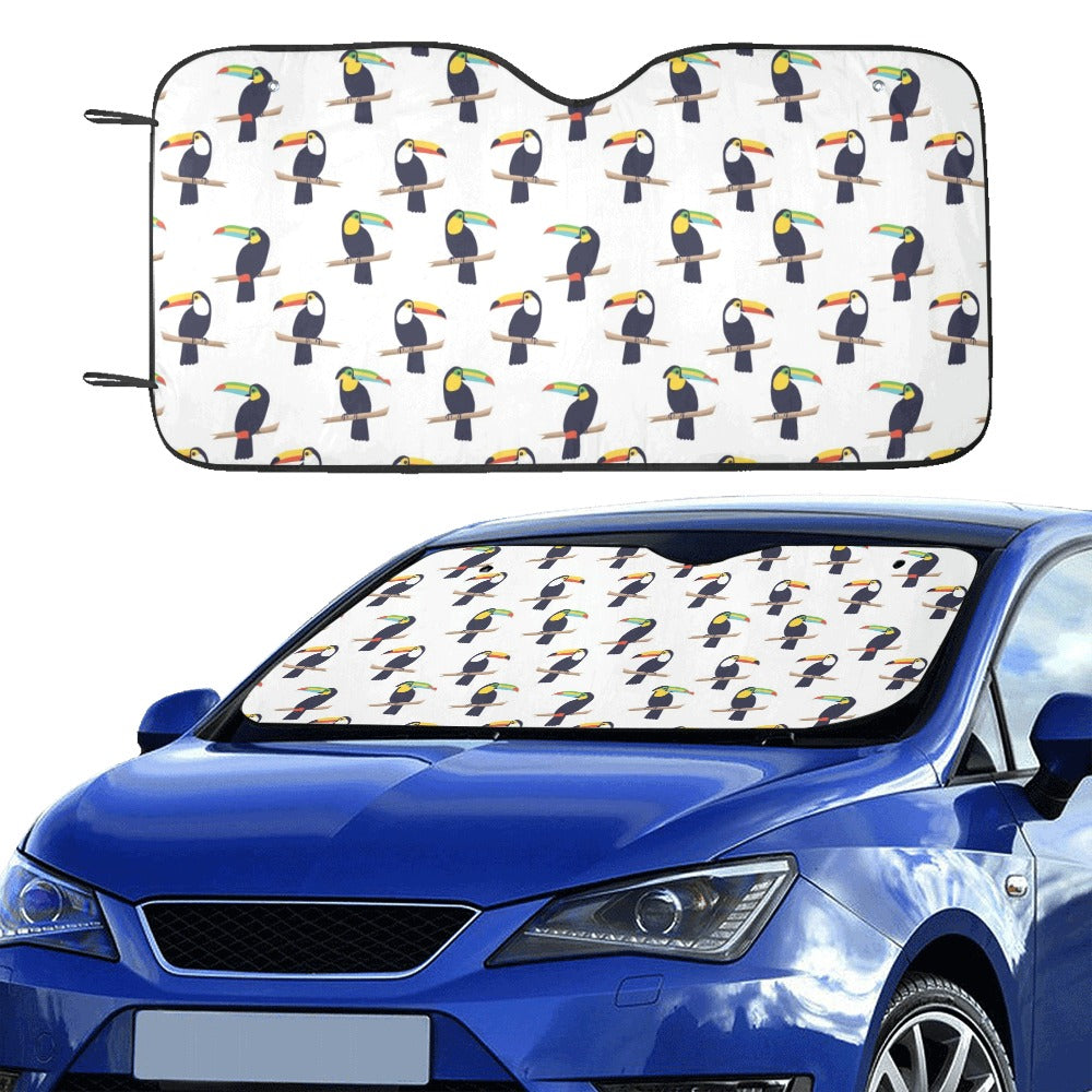 Toucan Print Design LKS305 Car front Windshield Sun Shade
