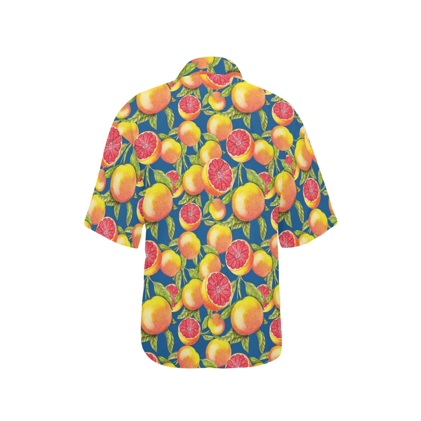 Grapefruit Pattern Print Design GF04 Women's Hawaiian Shirt