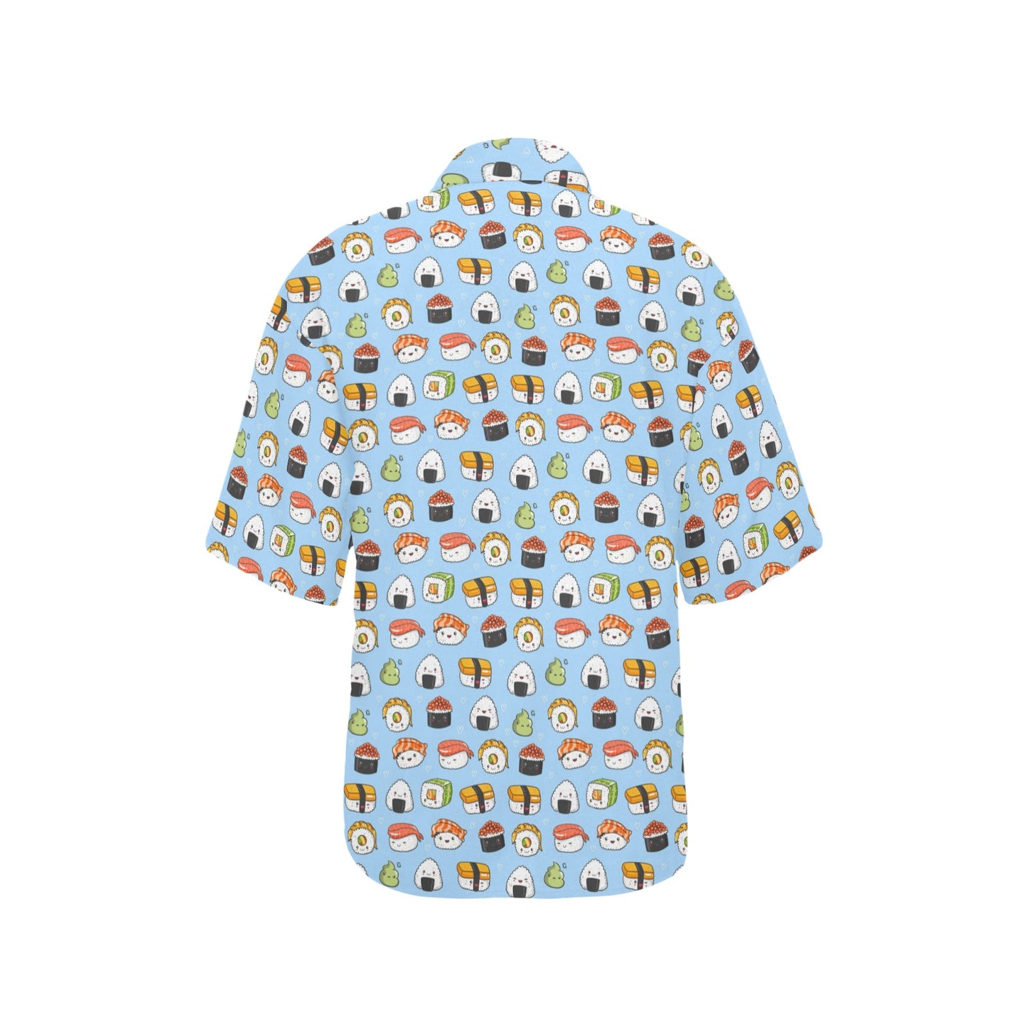 Sushi Cartoon Design Women's Hawaiian Shirt