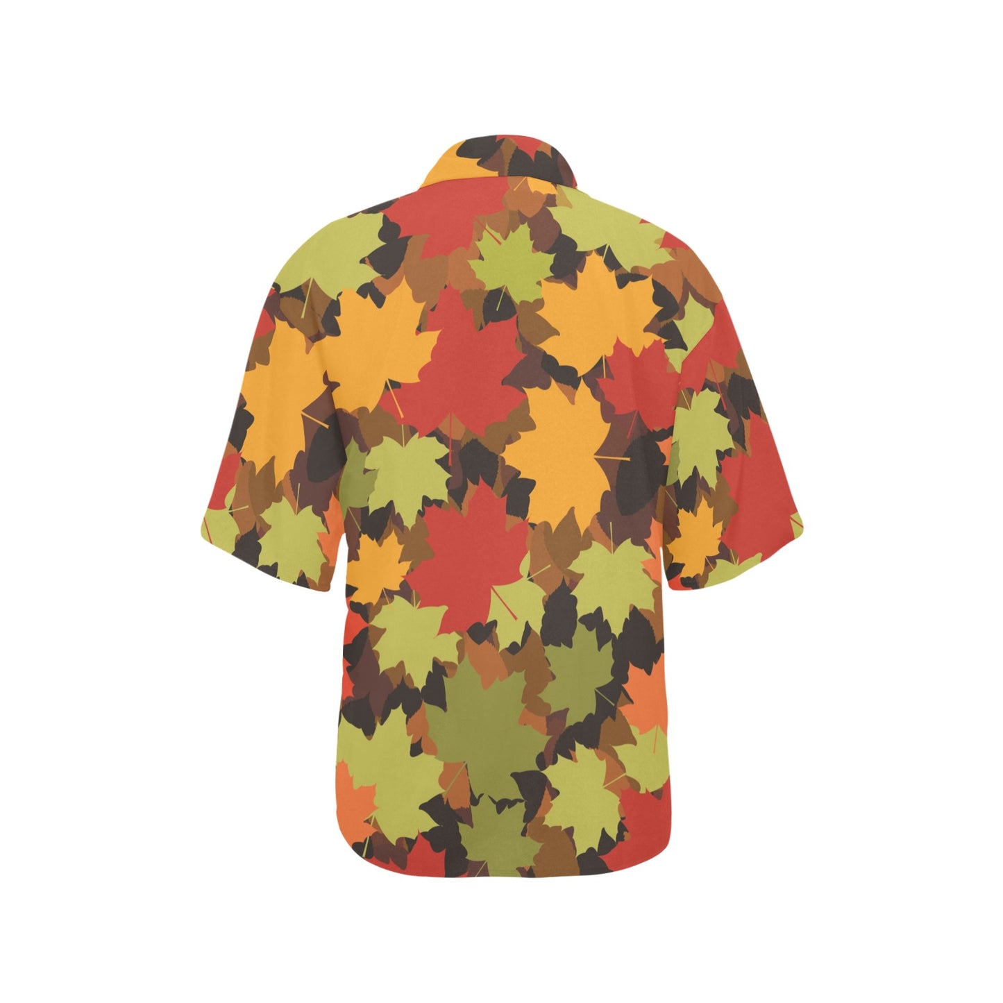 Maple Leaf Pattern Print Design 05 Women's Hawaiian Shirt