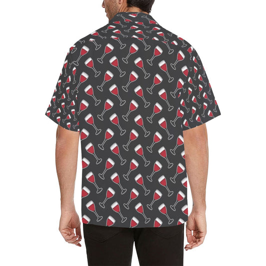 Wine Print Design LKS308 Men's Hawaiian Shirt