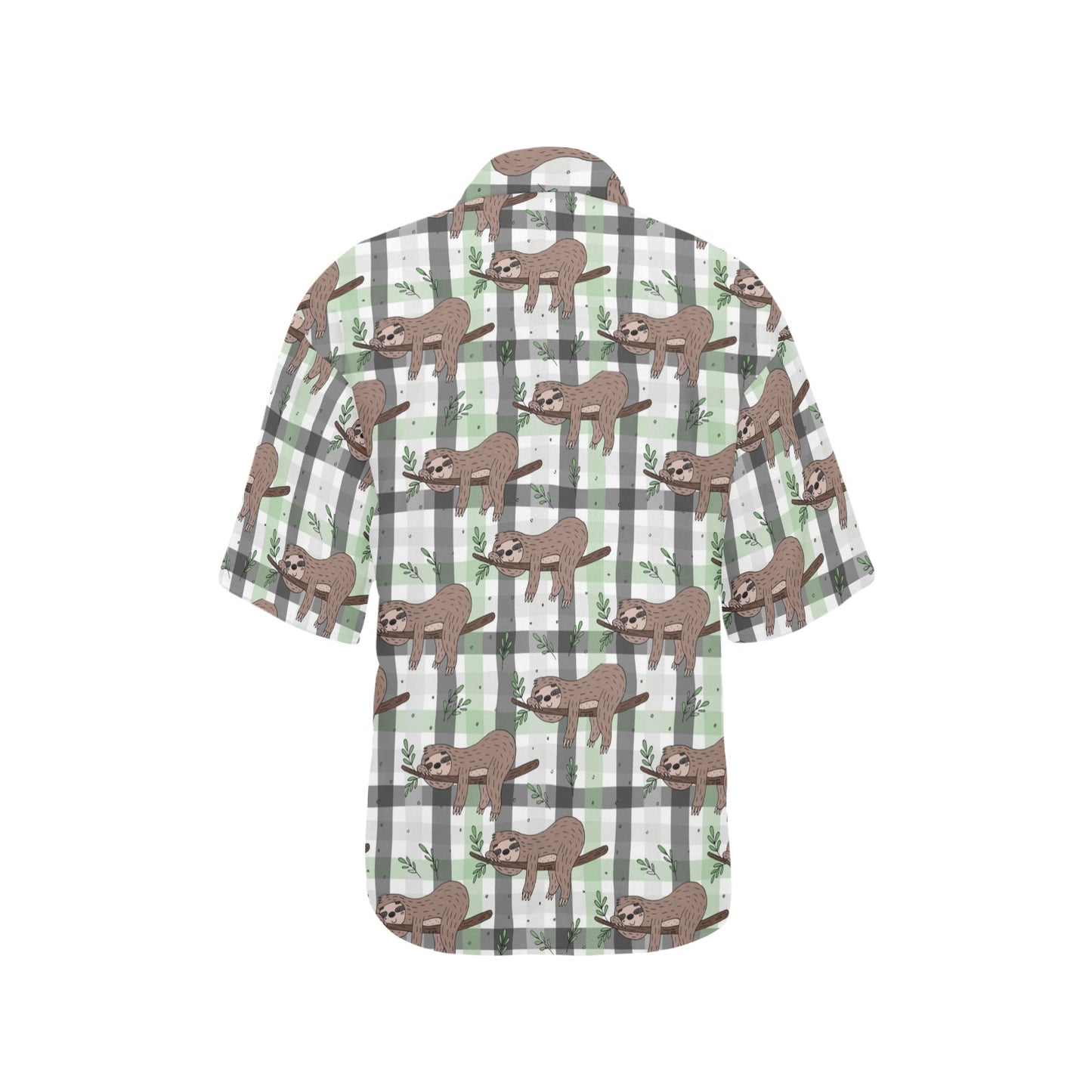 Sloth Print Design LKS301 Women's Hawaiian Shirt
