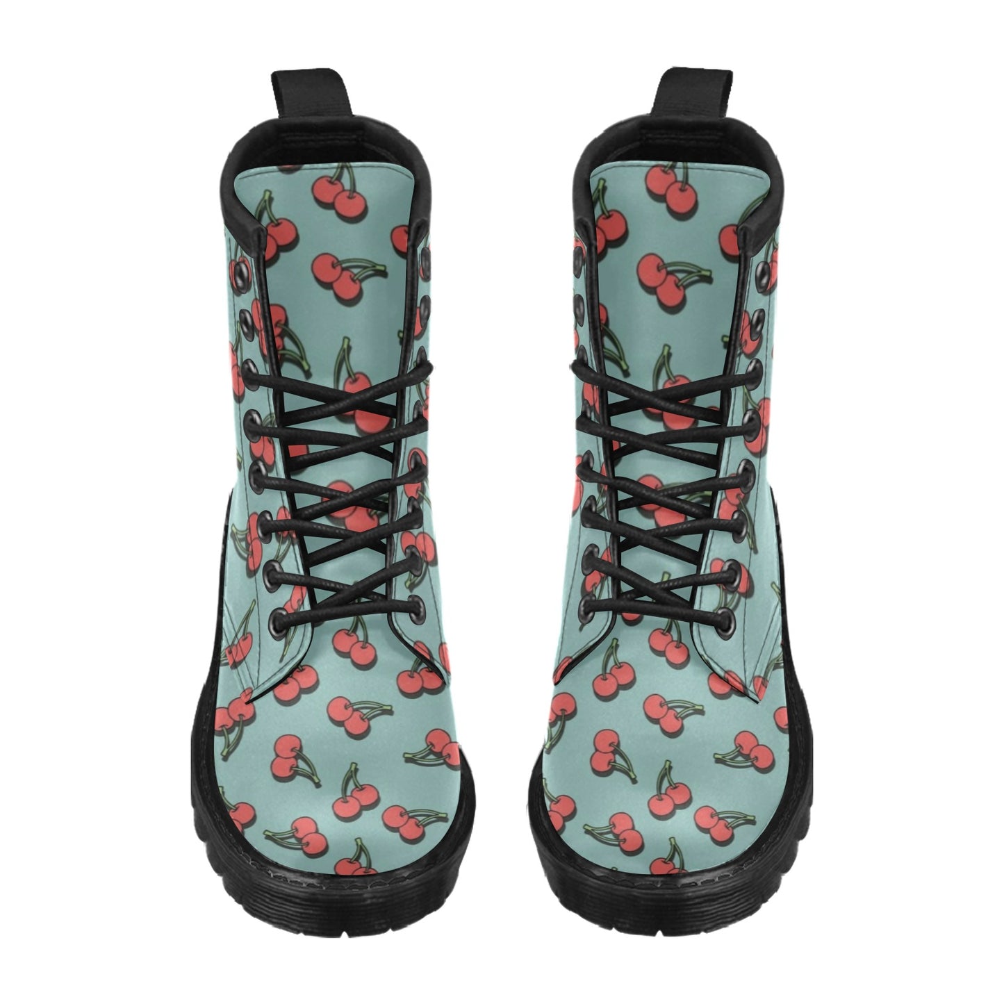 Cherry Pattern Print Design CH03 Women's Boots