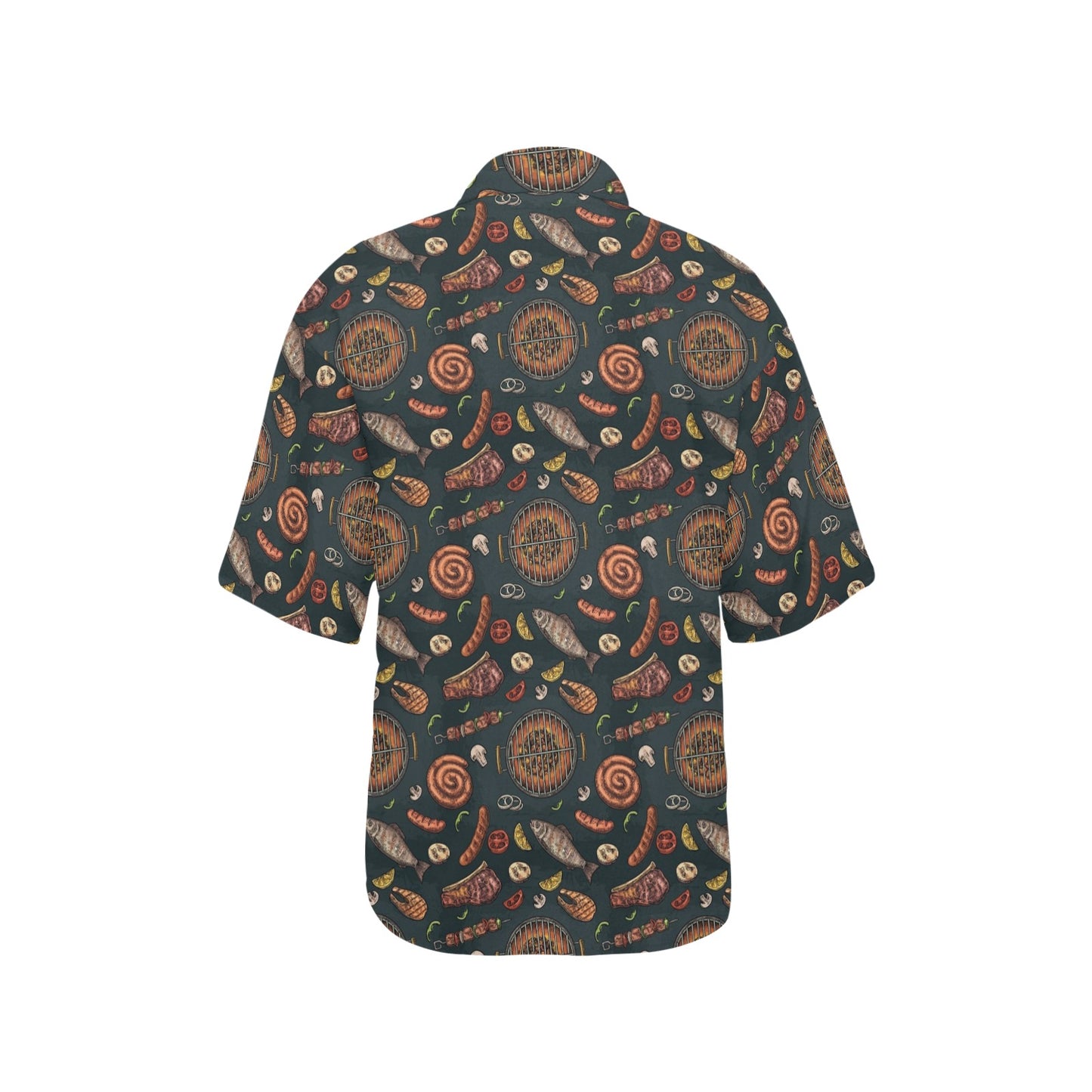 Barbecue Pattern Print Design 02 Women's Hawaiian Shirt