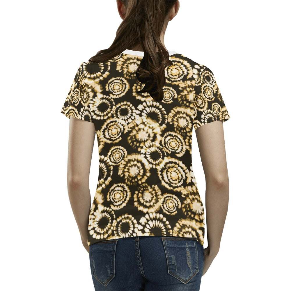 Tie Dye Print Design LKS307 Women's T-shirt