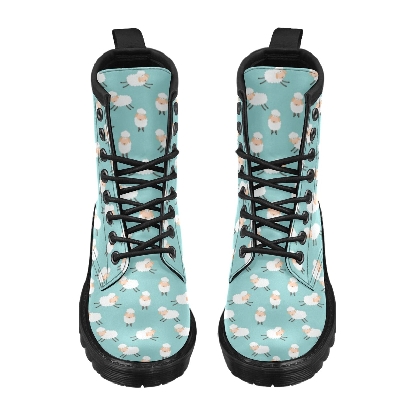 Sheep Print Design LKS406 Women's Boots