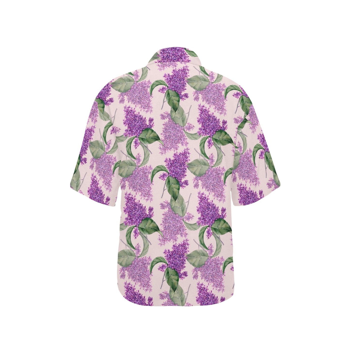 Lilac Pattern Print Design LI02 Women's Hawaiian Shirt