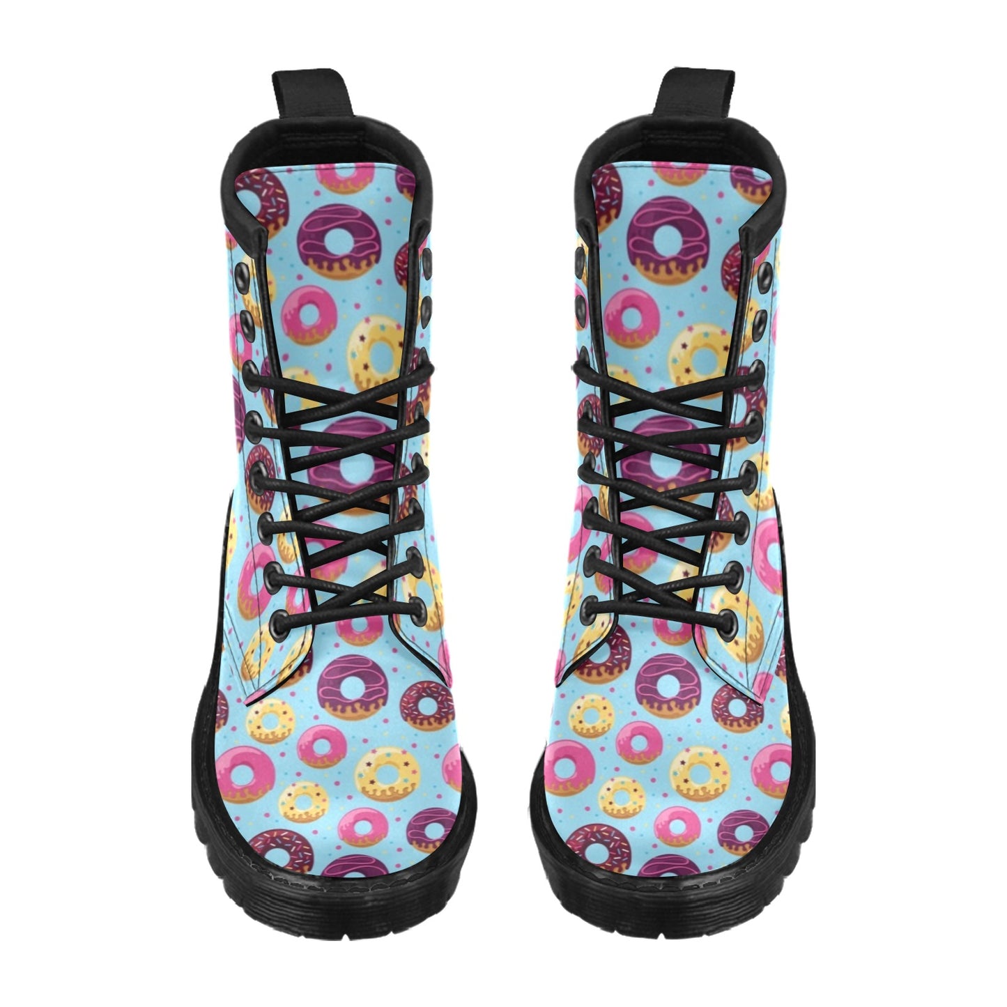 Donut Pattern Print Design DN07 Women's Boots