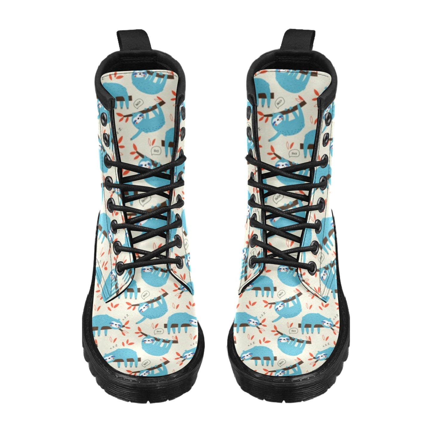 Sloth Print Design LKS3011 Women's Boots