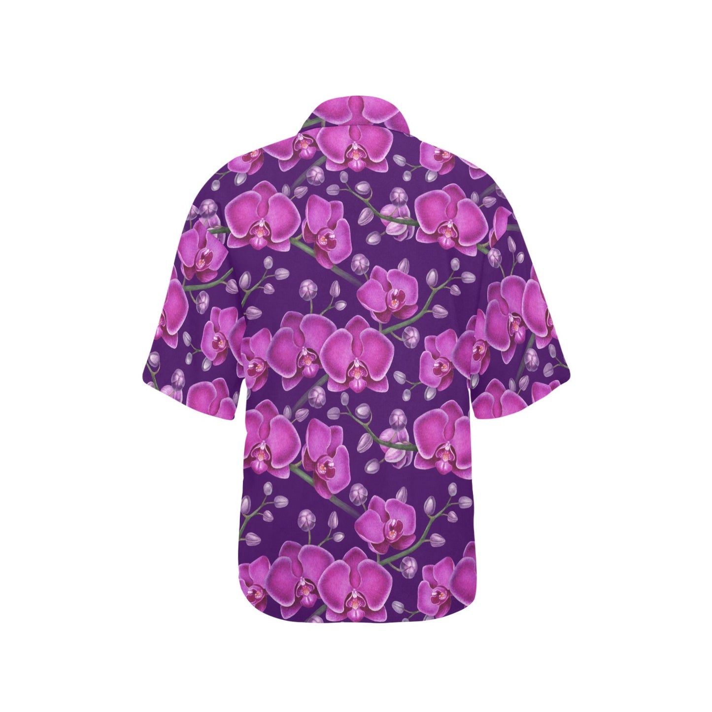 Orchid Pattern Print Design A03 Women's Hawaiian Shirt