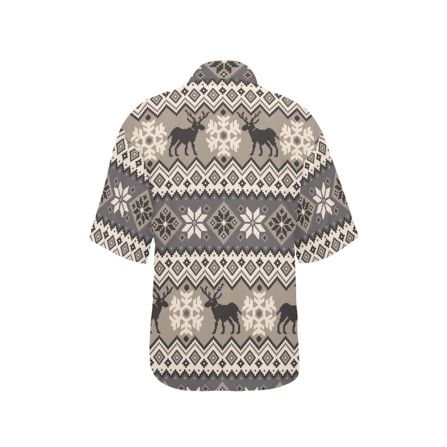 Nordic Pattern Print Design A01 Women's Hawaiian Shirt