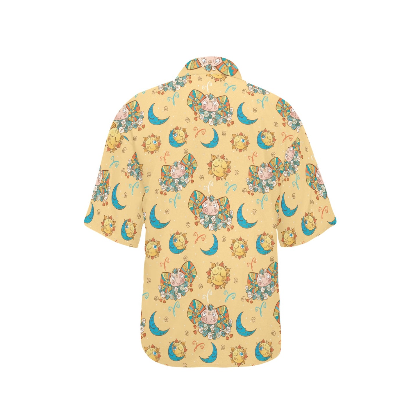 Aries Zodiac Pattern Print Design 03 Women's Hawaiian Shirt