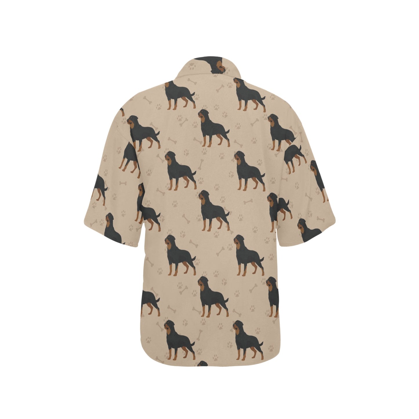 Rottweiler Pattern Print Design A01 Women's Hawaiian Shirt