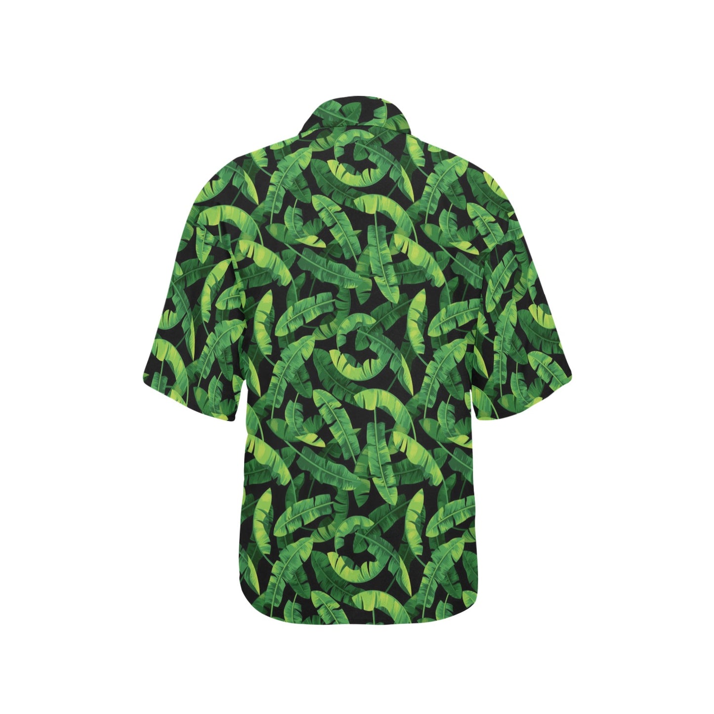 Banana Leaf Pattern Print Design 02 Women's Hawaiian Shirt