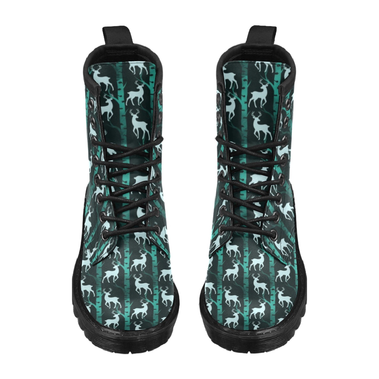 Deer Jungle Print Pattern Women's Boots