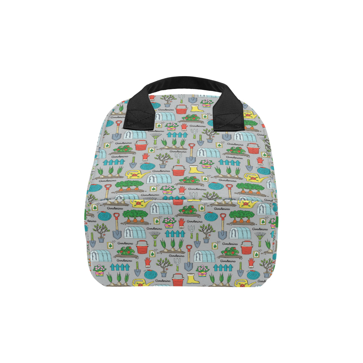 Gardening Pattern Print Design G07 Insulated Lunch Bag
