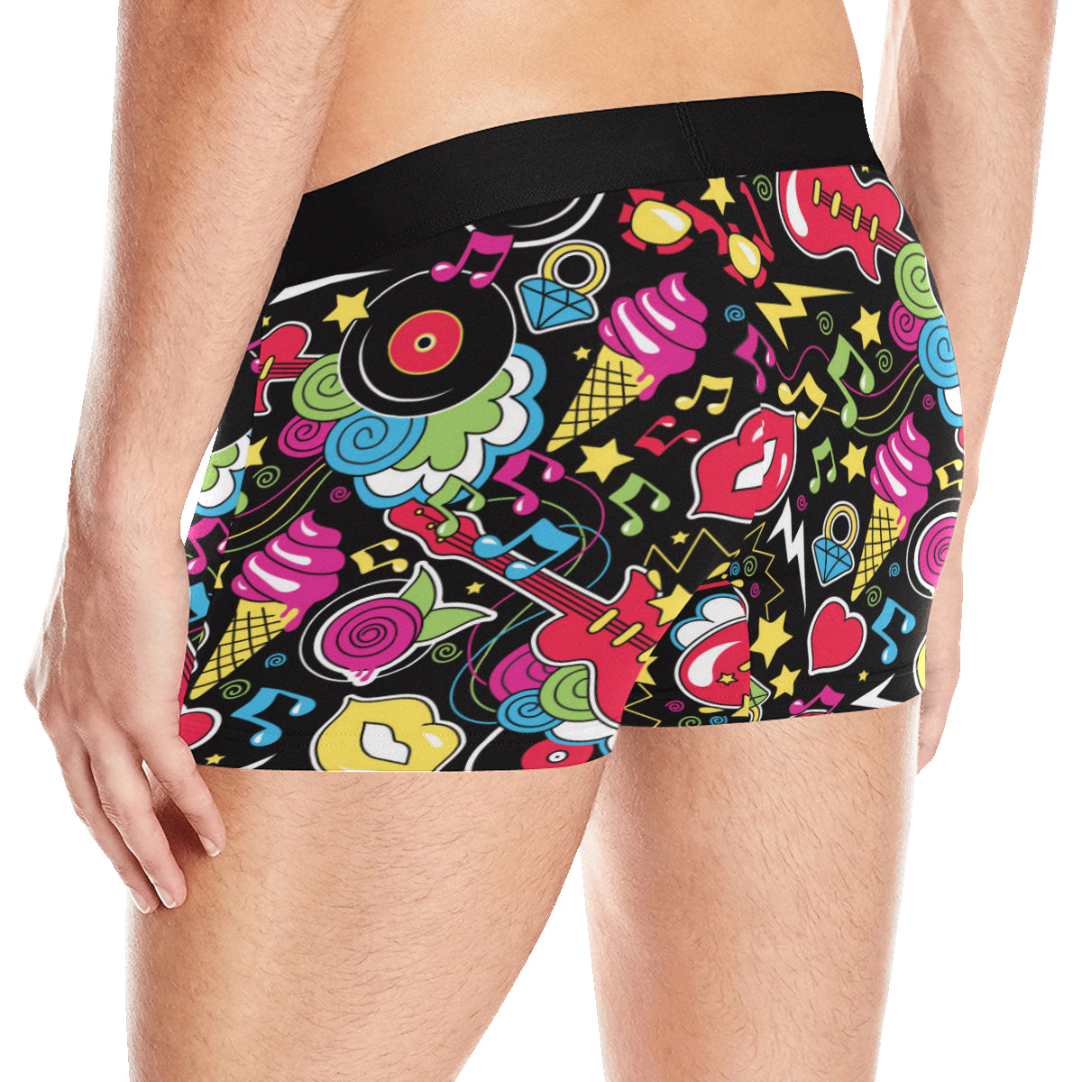Pop Art Pattern Print Design A04 Men's Boxer Briefs