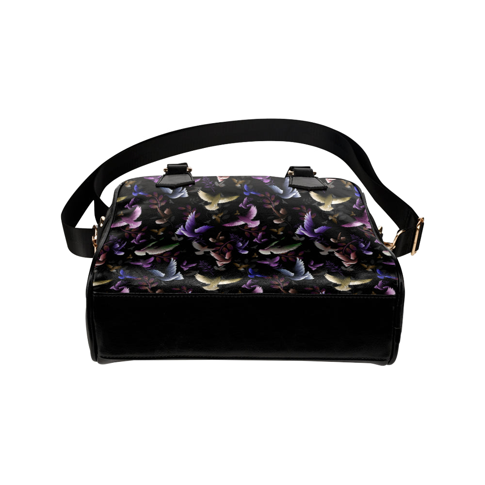 Pigeon Pattern Print Design 01 Shoulder Handbag