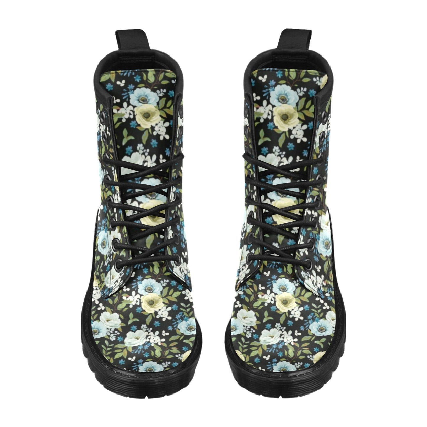 Anemone Pattern Print Design AM03 Women's Boots