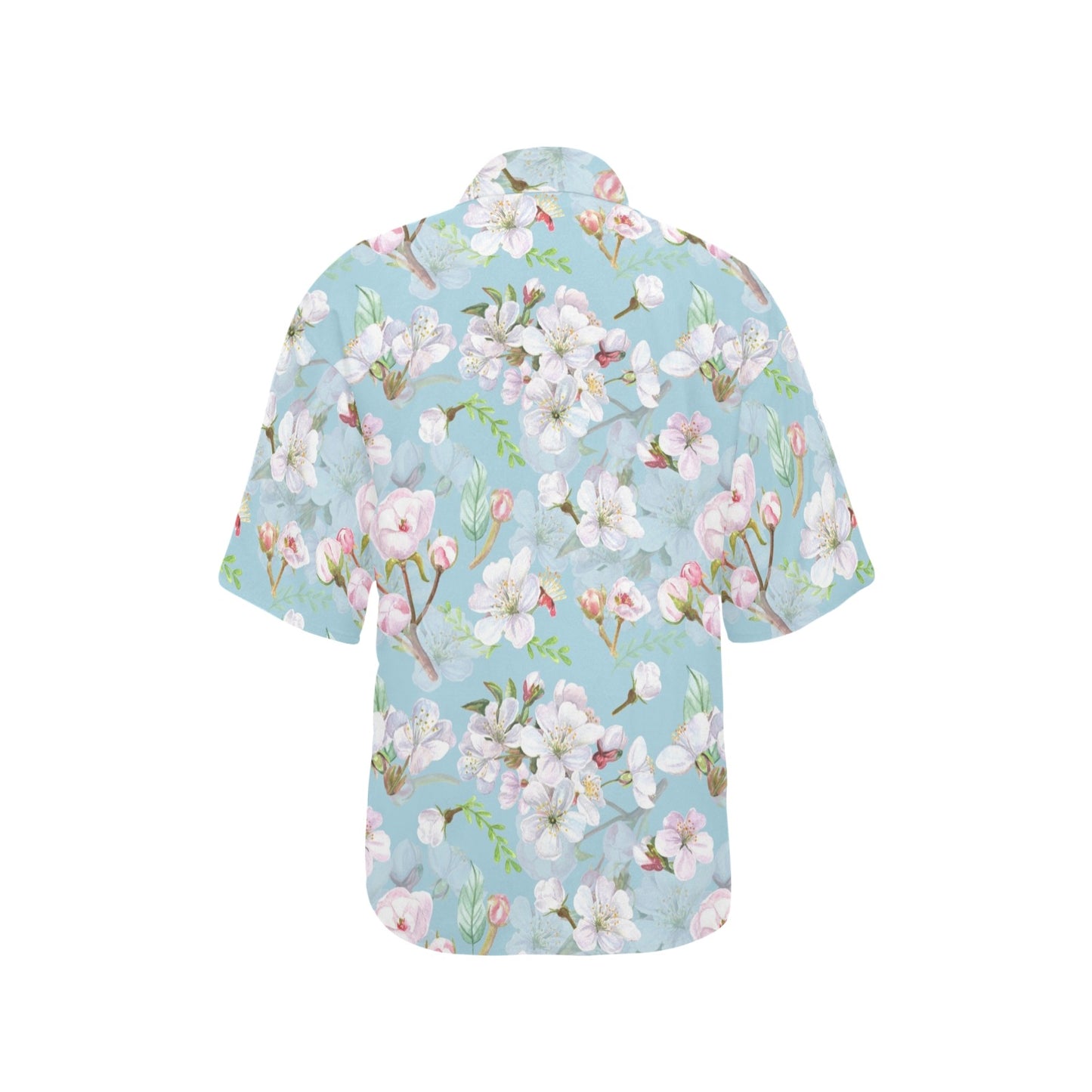 Apple blossom Pattern Print Design AB06 Women's Hawaiian Shirt
