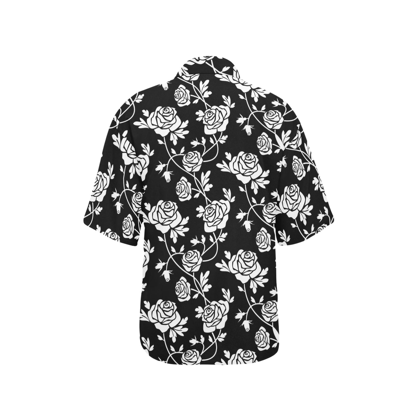 Rose Pattern Print Design RO013 Women's Hawaiian Shirt