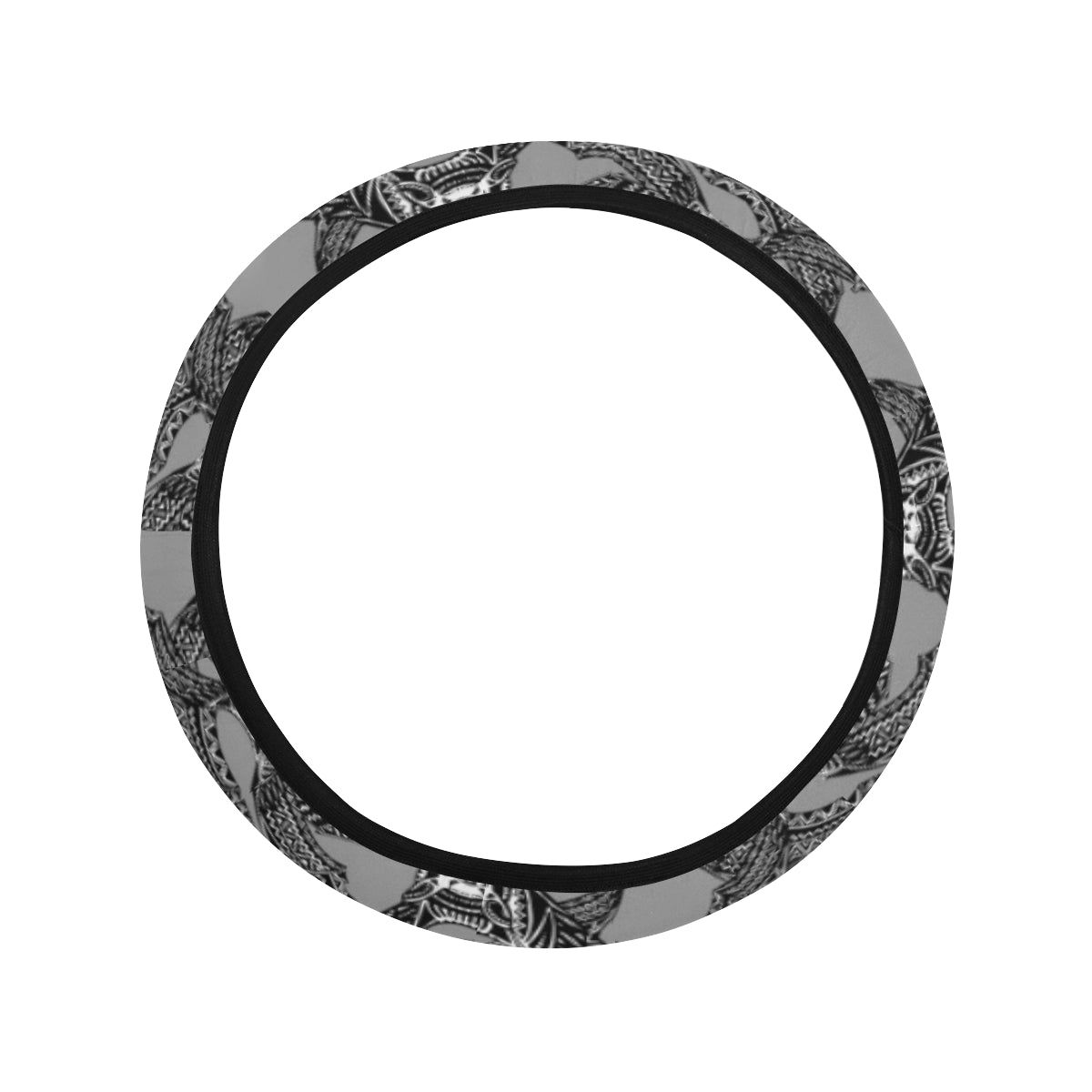 Bat Pattern Print Design 04 Steering Wheel Cover with Elastic Edge