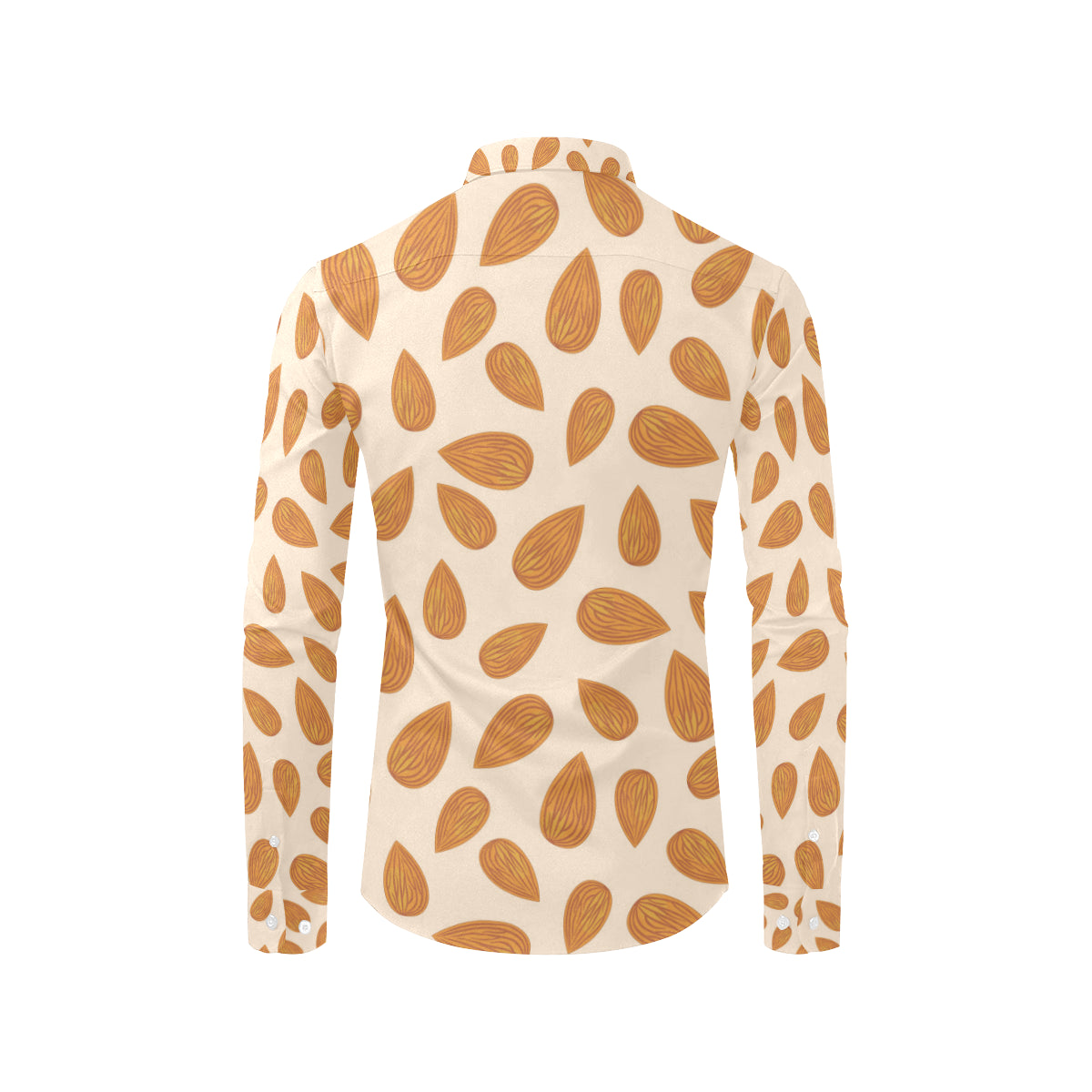 Almond Pattern Print Design 03 Men's Long Sleeve Shirt