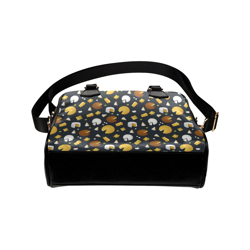 Cheese Pattern Print Design 03 Shoulder Handbag