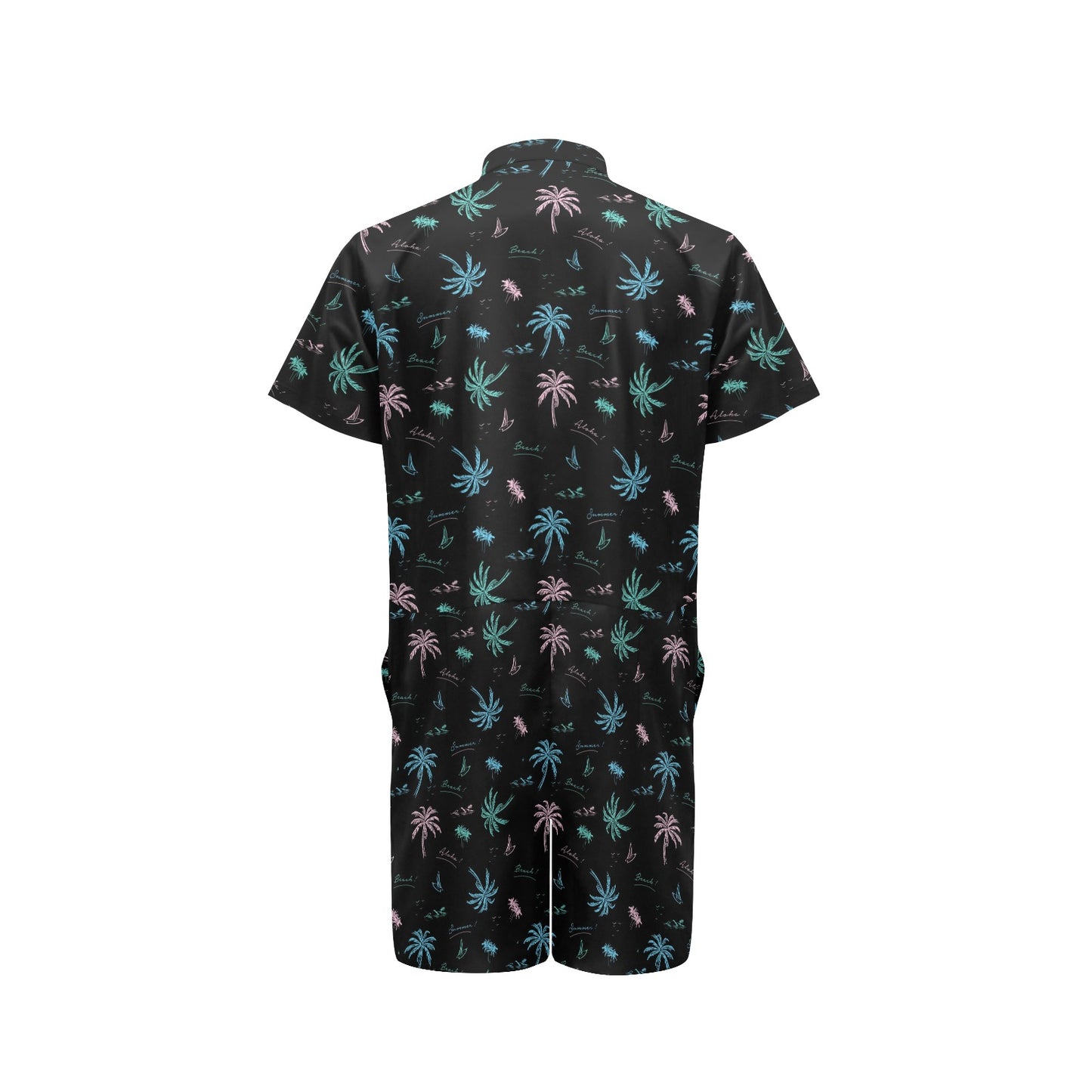 Aloha Hawaii Pattern Print Design 03 Men's Romper