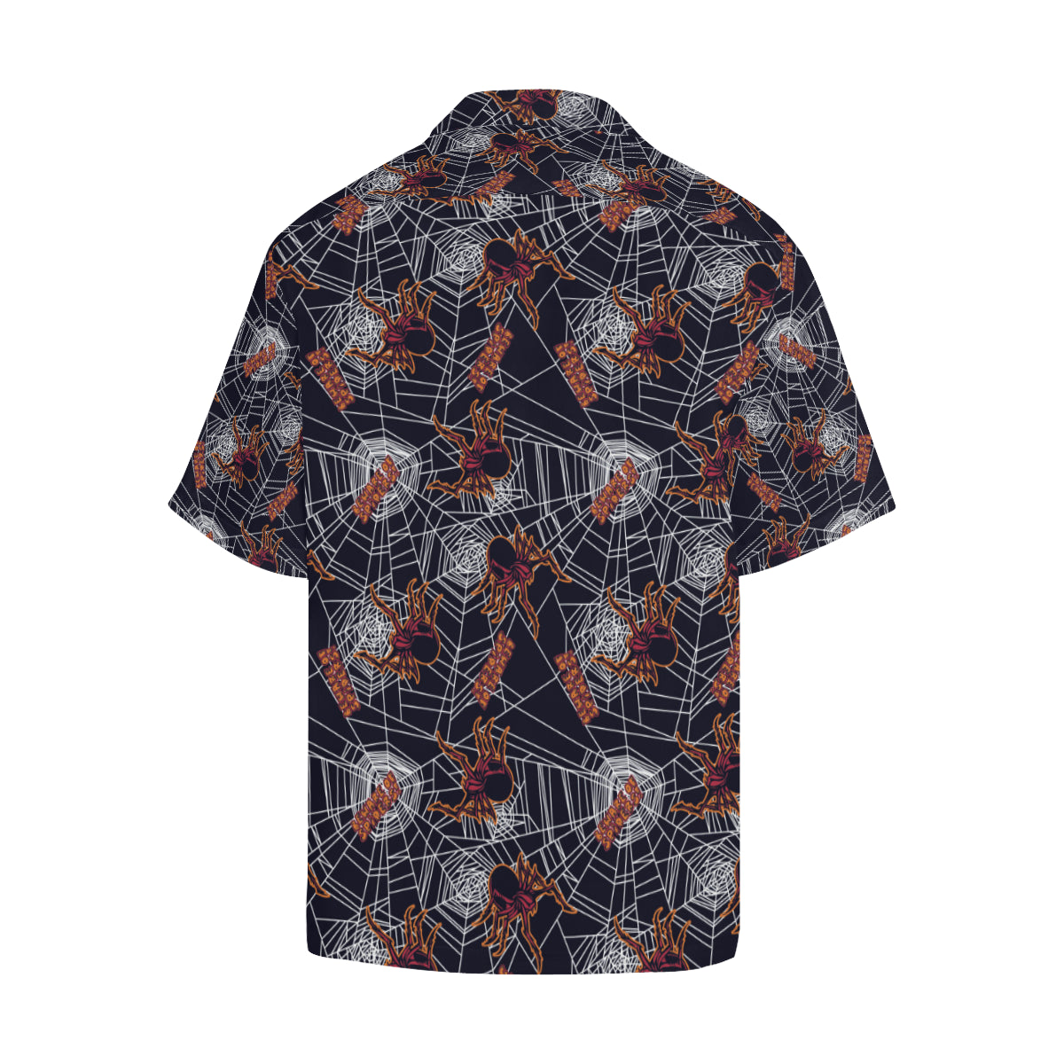 Tarantula Spiderwebs Pattern Print Design 01 Men's Hawaiian Shirt