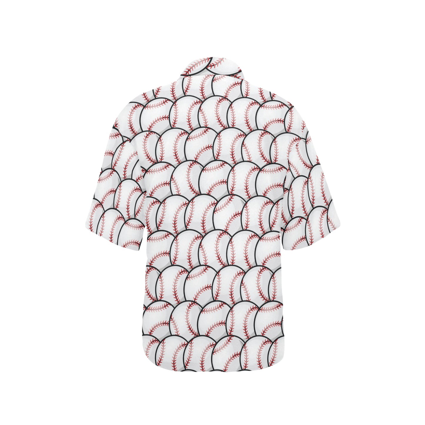 Baseball Pattern Women's Hawaiian Shirt