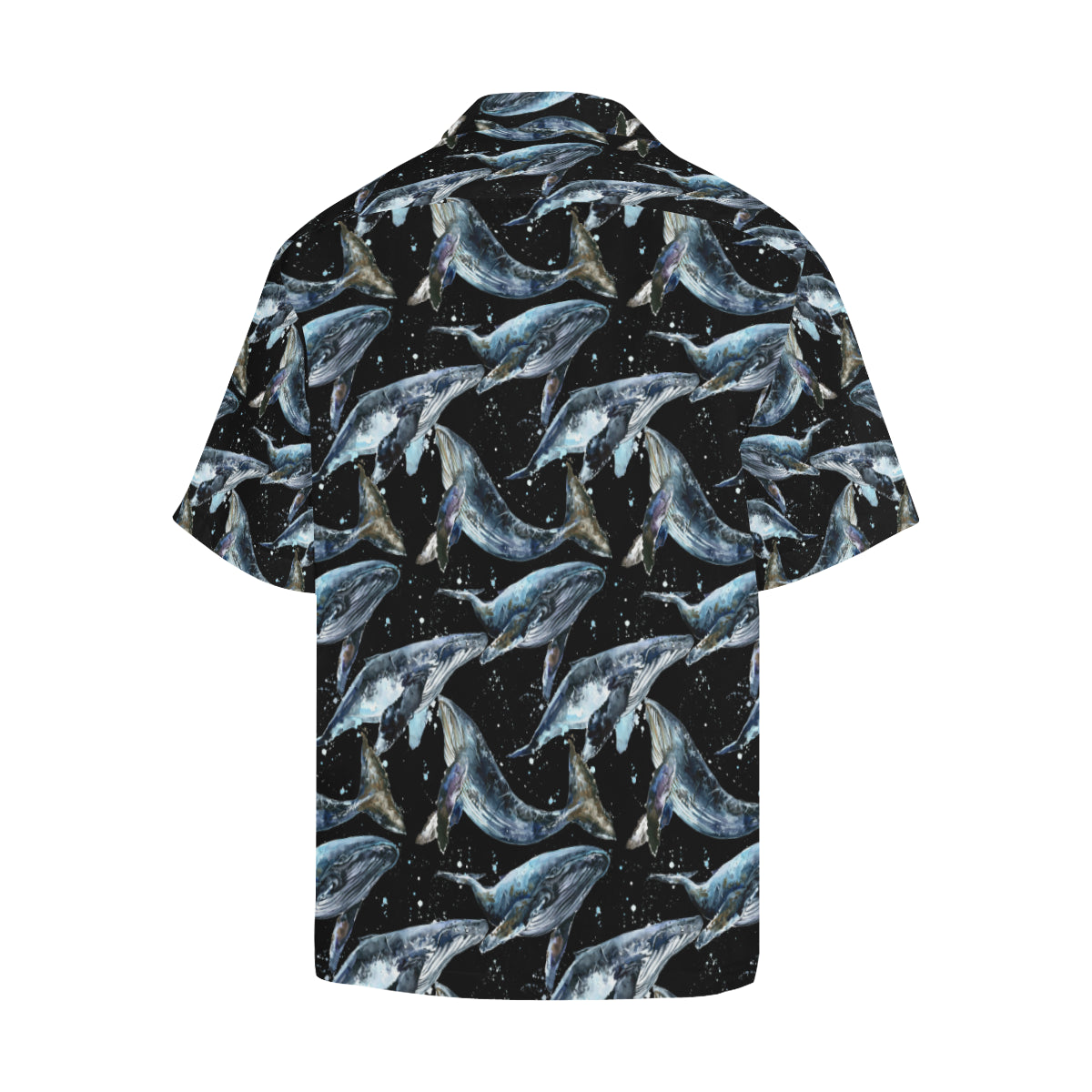 Humpback Whale Pattern Print Design 01 Men's Hawaiian Shirt