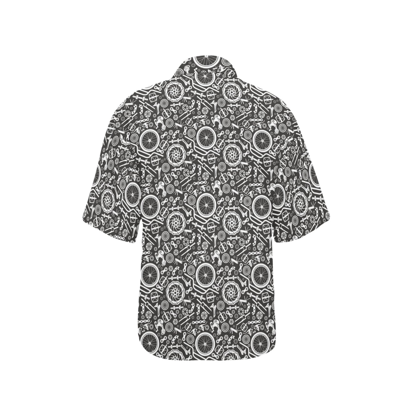 Bicycle Tools Pattern Print Design 02 Women's Hawaiian Shirt