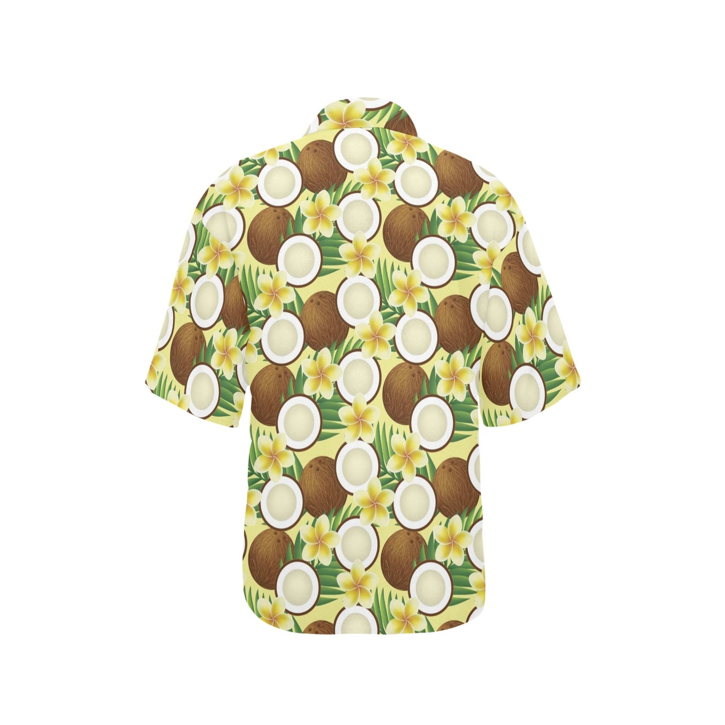 Coconut Pattern Print Design CN02 Women's Hawaiian Shirt