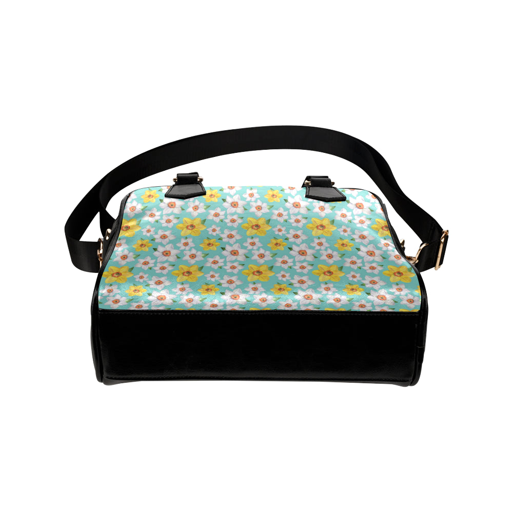 Daffodils Pattern Print Design 02 Shoulder Handbag