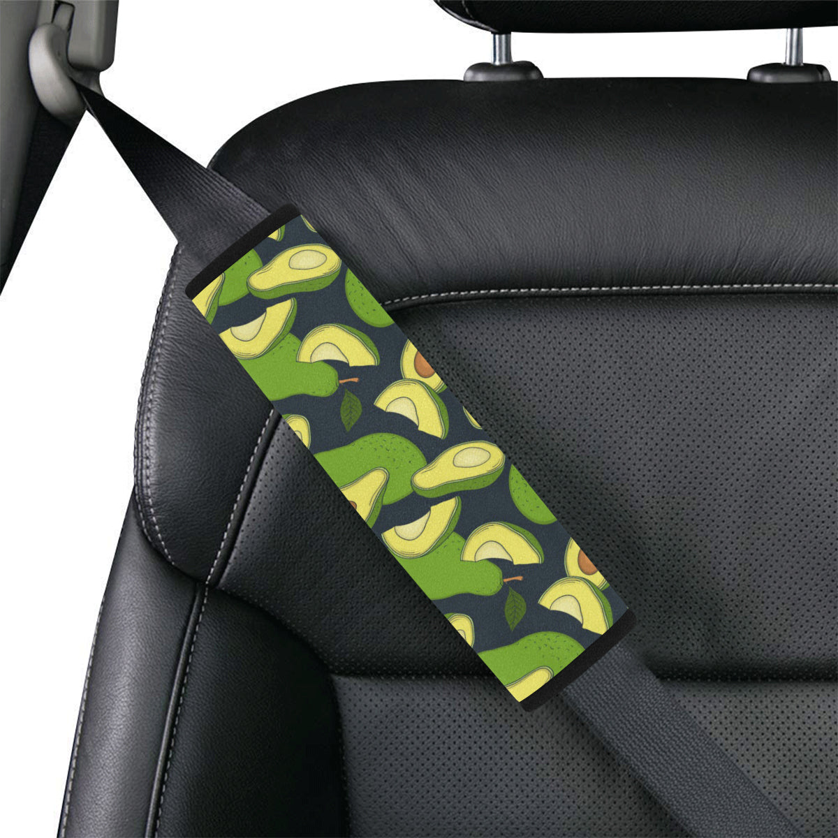 Avocado Pattern Print Design AC013 Car Seat Belt Cover