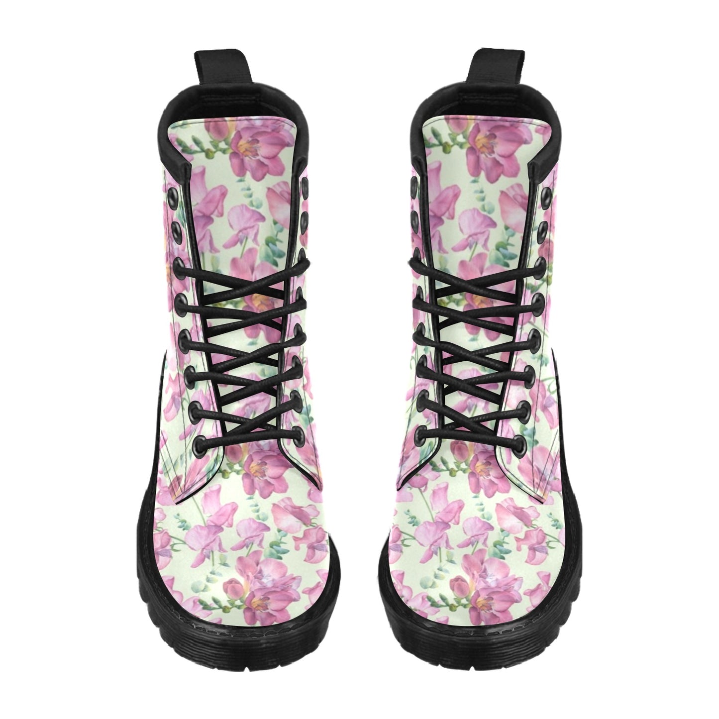 Peony Pattern Print Design PE011 Women's Boots