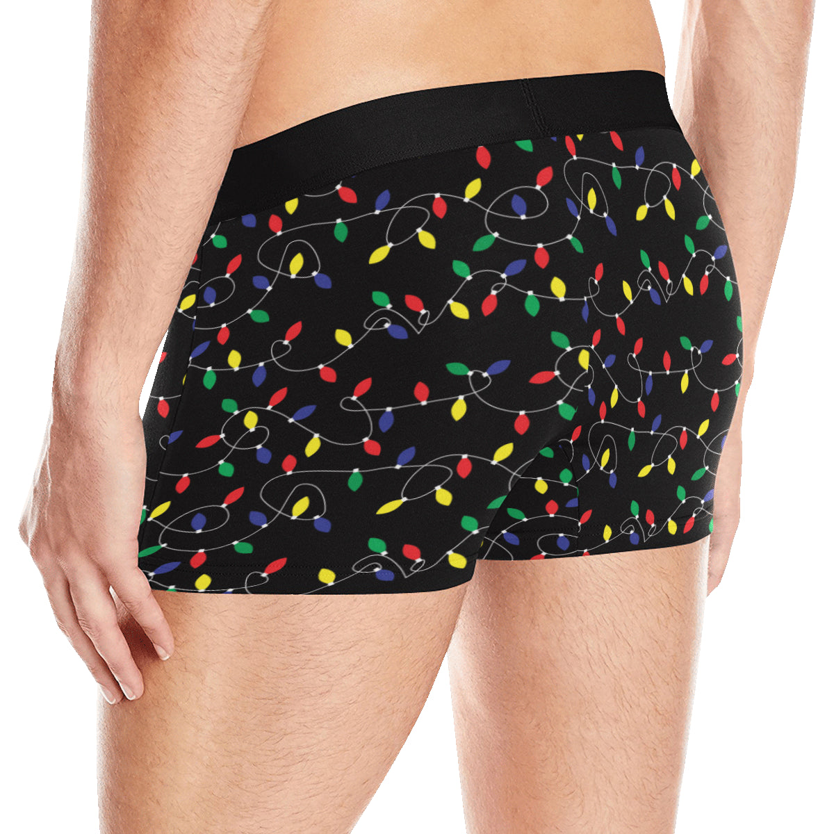 Christmas Light Pattern Print Design 04 Men's Boxer Briefs
