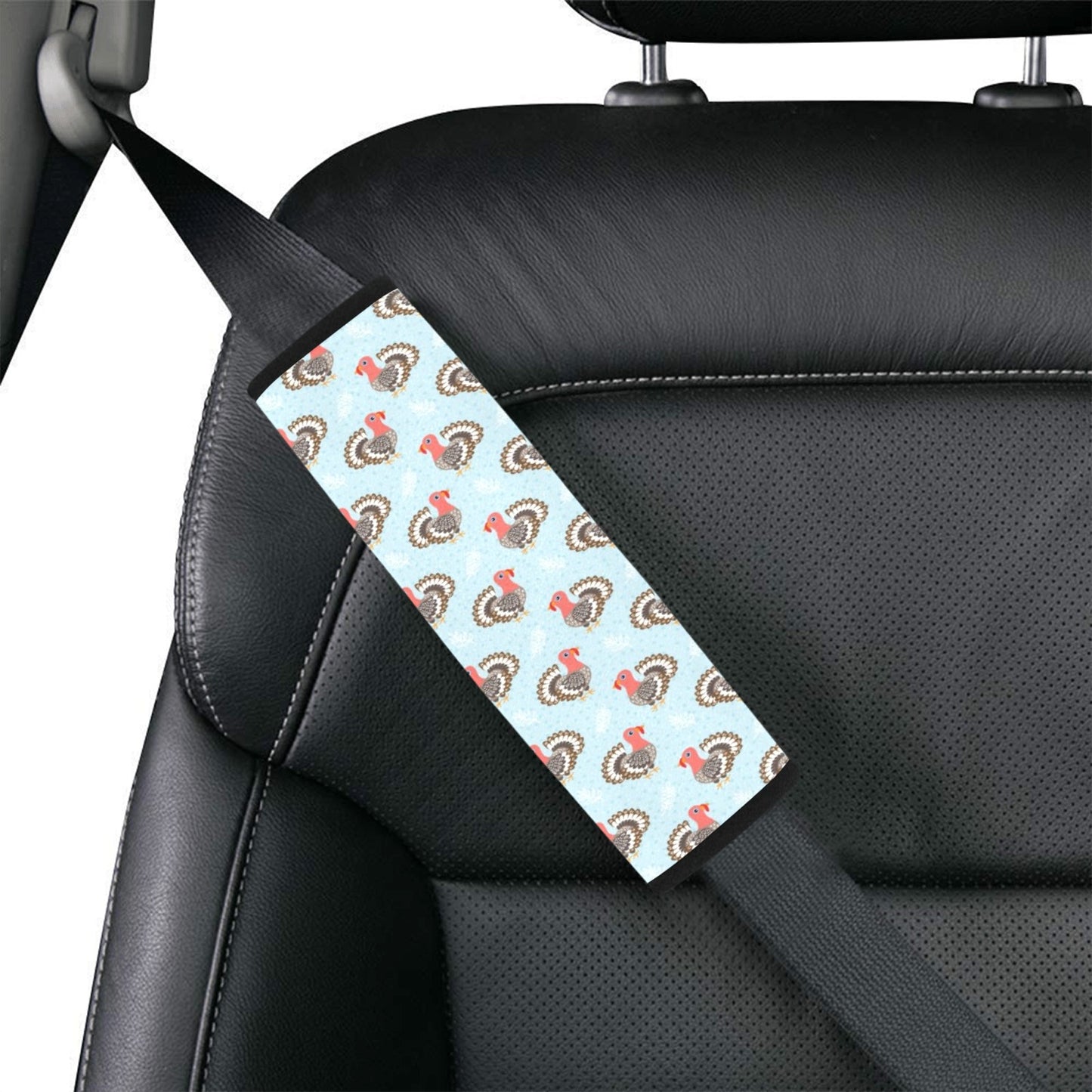 Turkey Print Design LKS403 Car Seat Belt Cover