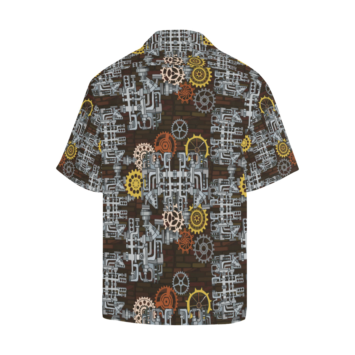 Mechanic Pattern Print Design 04 Men's Hawaiian Shirt