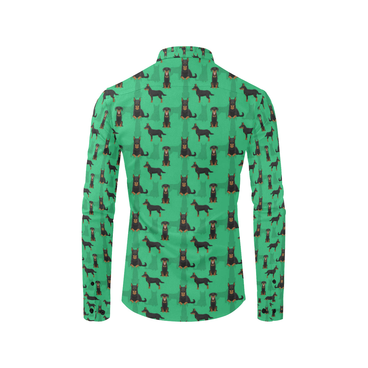 Beauceron Pattern Print Design 01 Men's Long Sleeve Shirt