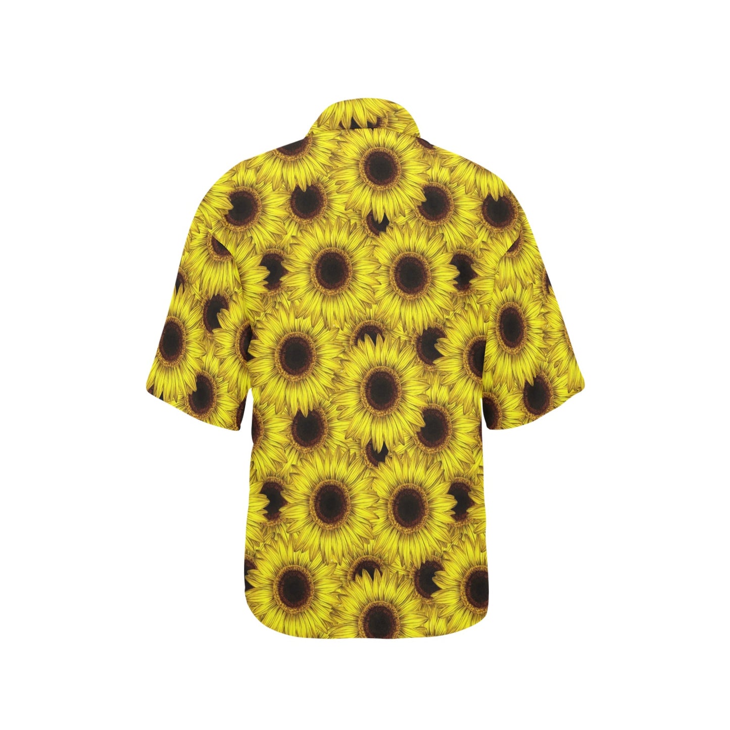 Sunflower Pattern Print Design SF011 Women's Hawaiian Shirt